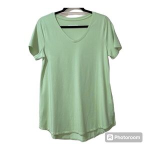 Soft Surroundings Isabel Pima‎ Tunic Tee V-Neck Women's Size Medium.